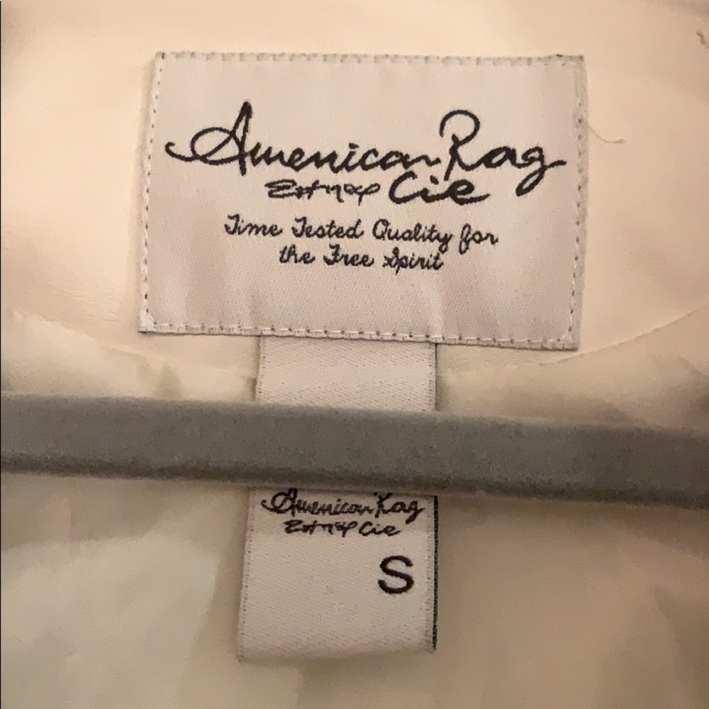 American Rag Cream Faux Leather Jacket - Picture 3 of 5